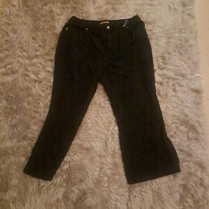 Liz And Me Signature Size Petite 3 Black Denim Jeans